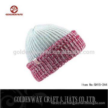 Großhandel 100% Acryl Hochwertige Teenager strickte Beanie Hut, Beanie Hut